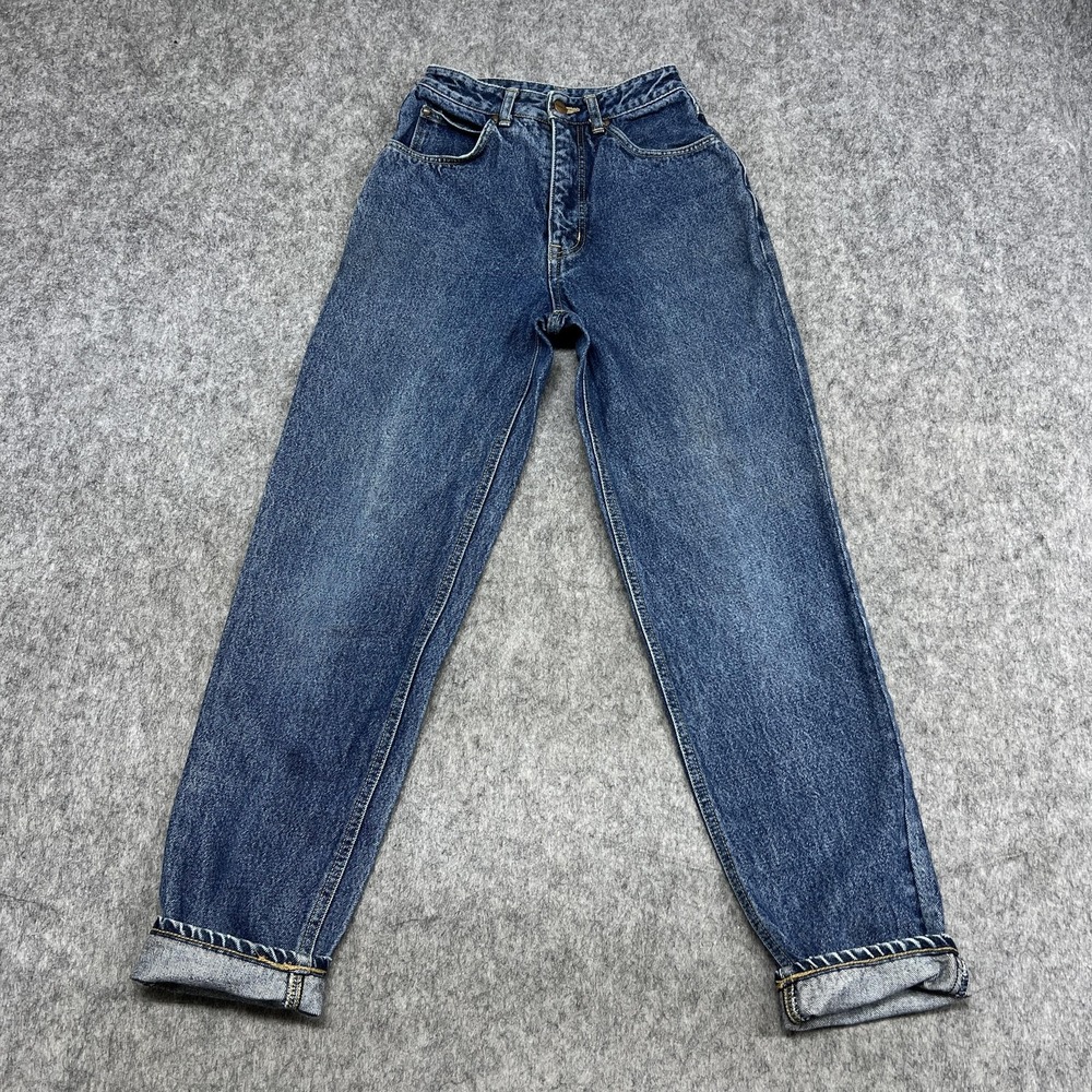 Edwin Tokyo Jeans Womens 28 Blue High Rise Slim Fit Tapered Leg Mom Denim Japan